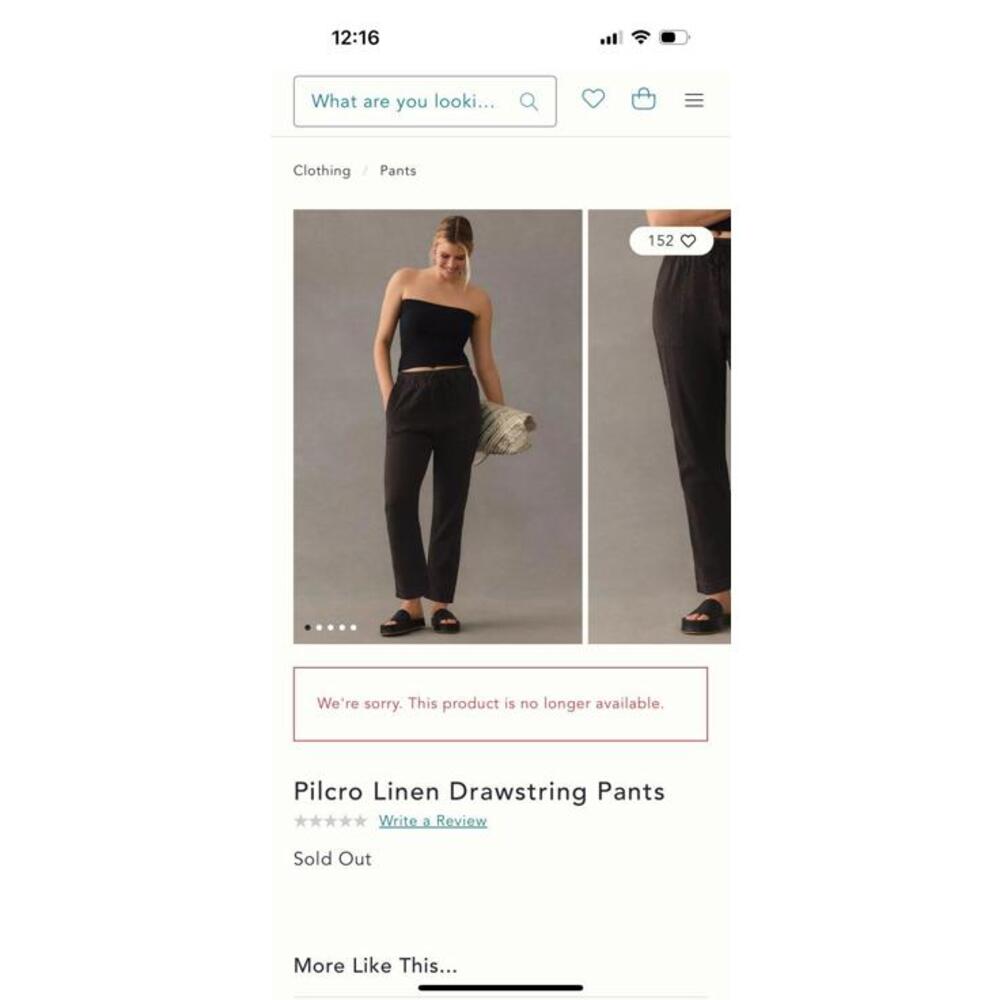 Pilcro by Anthropologie linen drawstring pants size XXS fit larger! More like XS